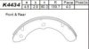 ISUZU 5871000740 Brake Shoe Set